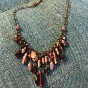 Purple & Lavender Beaded Necklace